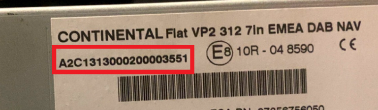 fiat autoradio numero de serie