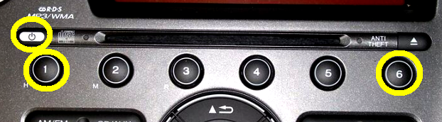 Honda numero de serie ecran etape 1